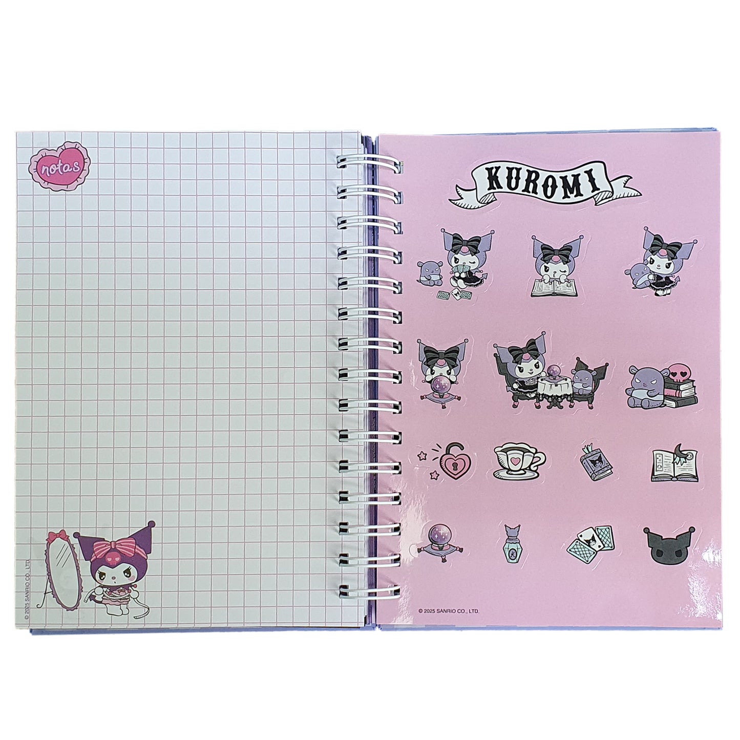 SANRIO AGENDA 2025 TAMAÑO A5 COMIC KUROMI - MULTICOLOR