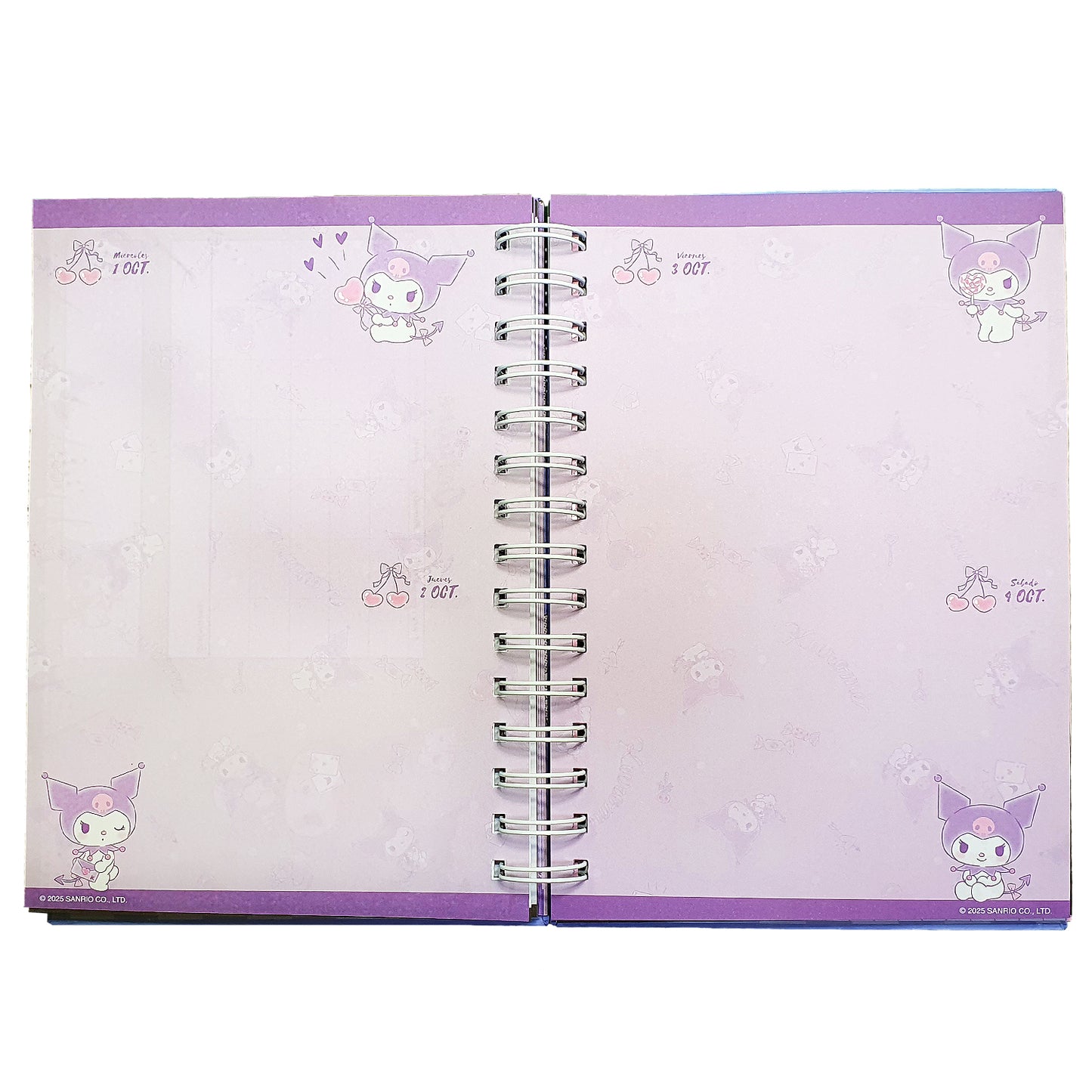 SANRIO AGENDA 2025 TAMAÑO A5 COMIC KUROMI - MULTICOLOR
