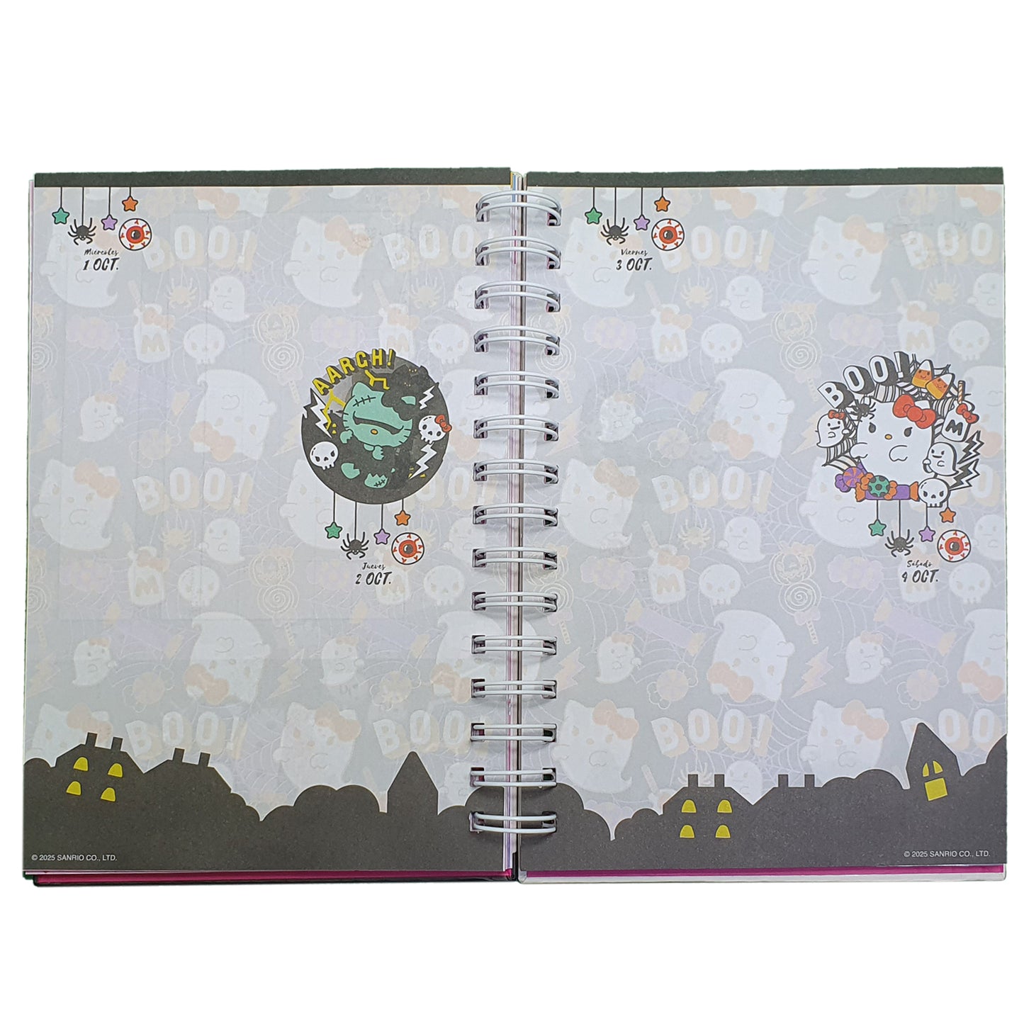 SANRIO AGENDA 2025 TAMAÑO A5 FUN DAY HELLO KITTY - MULTICOLOR