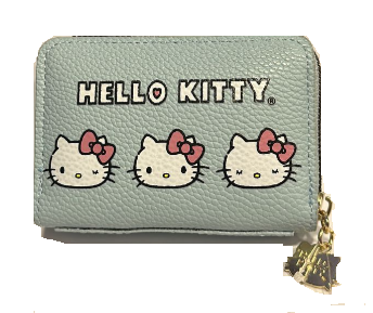 SANRIO BILLETERA CASE TARJETAS HELLO KITTY - CELESTE
