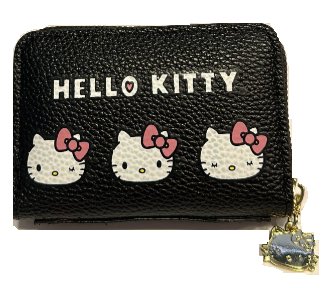 SANRIO BILLETERA CASE TARJETAS HELLO KITTY - NEGRO