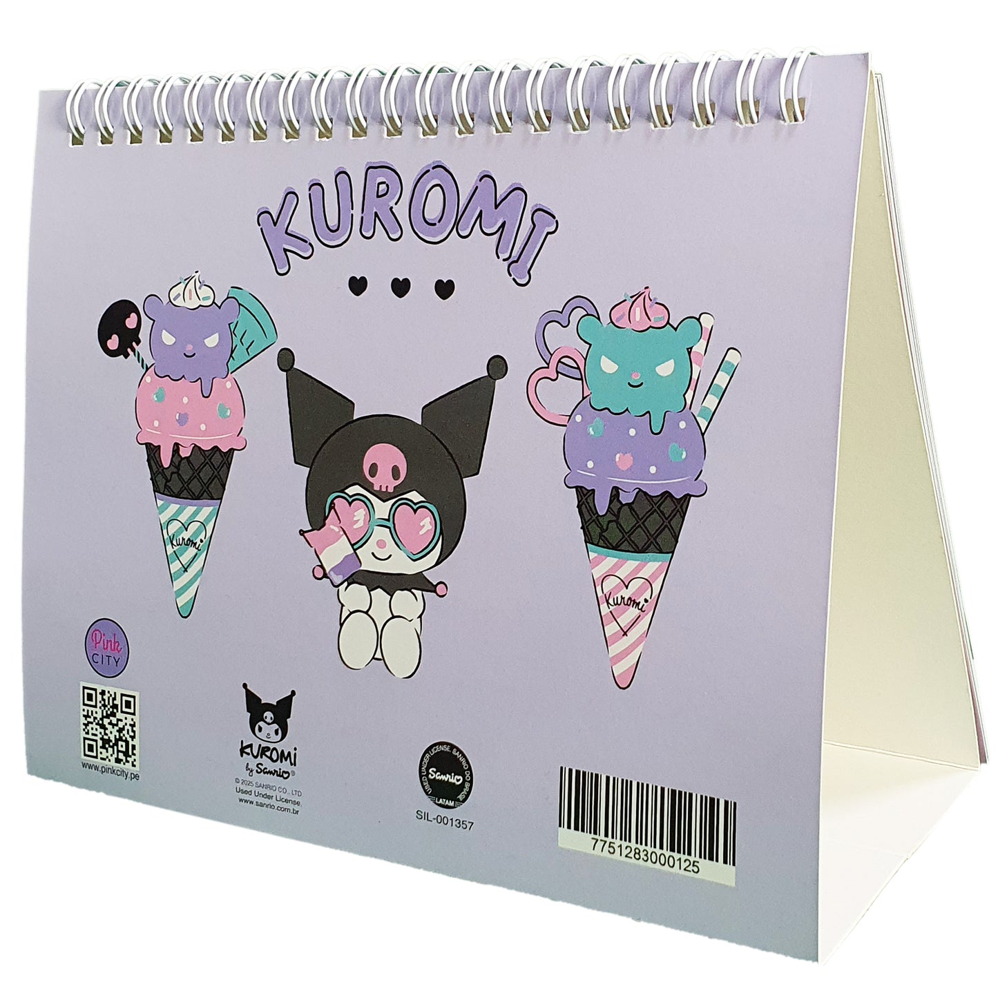 SANRIO CALENDARIO DE ESCRITORIO 2025 FOOD KUROMI - MULTICOLOR