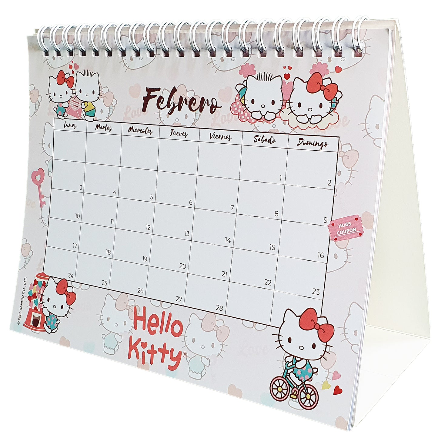 SANRIO CALENDARIO DE ESCRITORIO 2025 POP FACE HELLO KITTY - MULTICOLOR