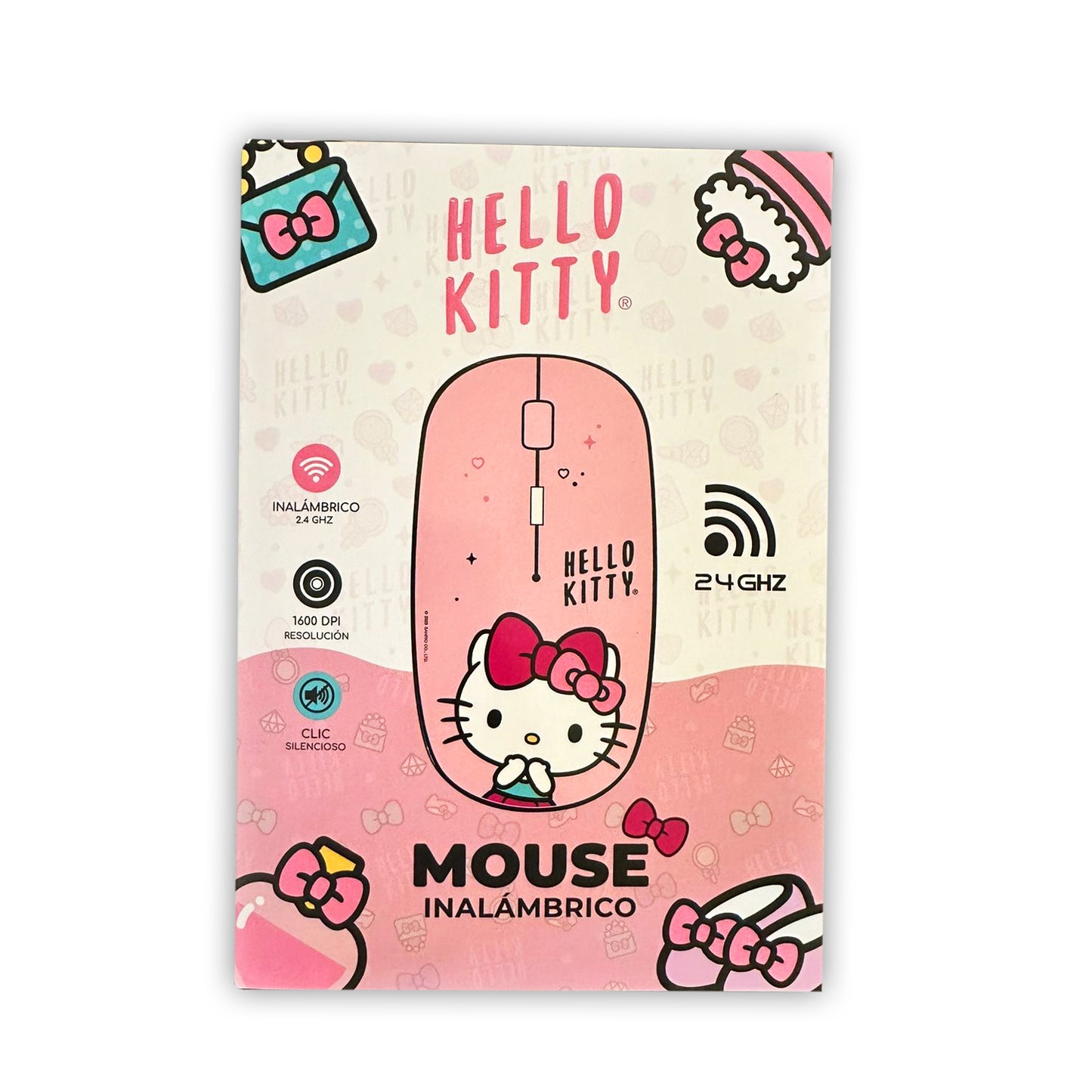 SANRIO MOUSE INALÁMBRICO HELLO KITTY - BLANCO