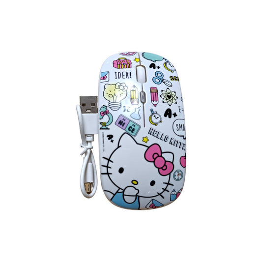 SANRIO MOUSE INALÁMBRICO RECARGABLE HELLO KITTY - BLANCO
