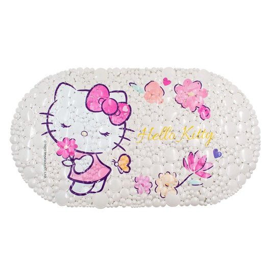SANRIO PISO DE BAÑO FLEURS HELLO KITTY - BLANCO