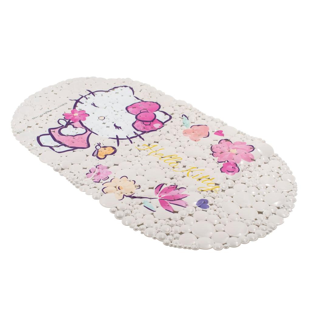 SANRIO PISO DE BAÑO FLEURS HELLO KITTY - BLANCO