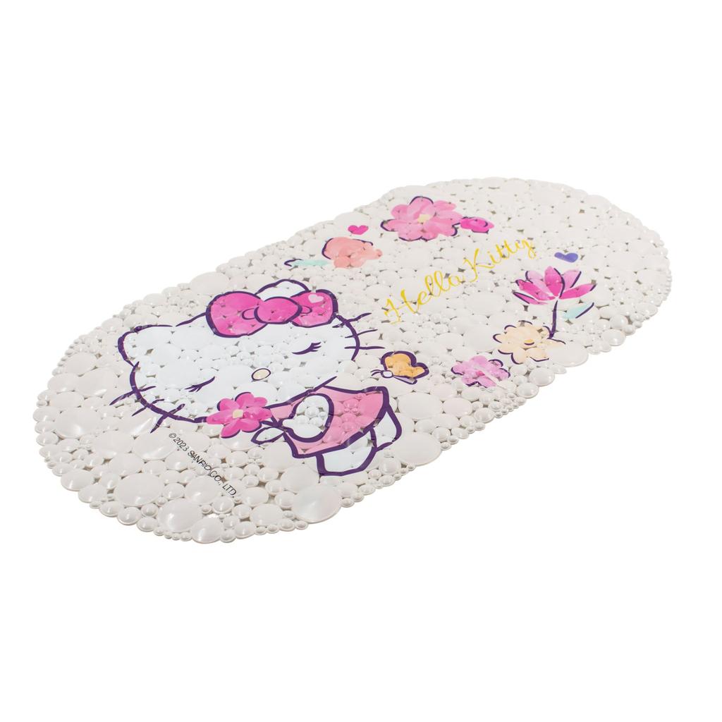 SANRIO PISO DE BAÑO FLEURS HELLO KITTY - BLANCO