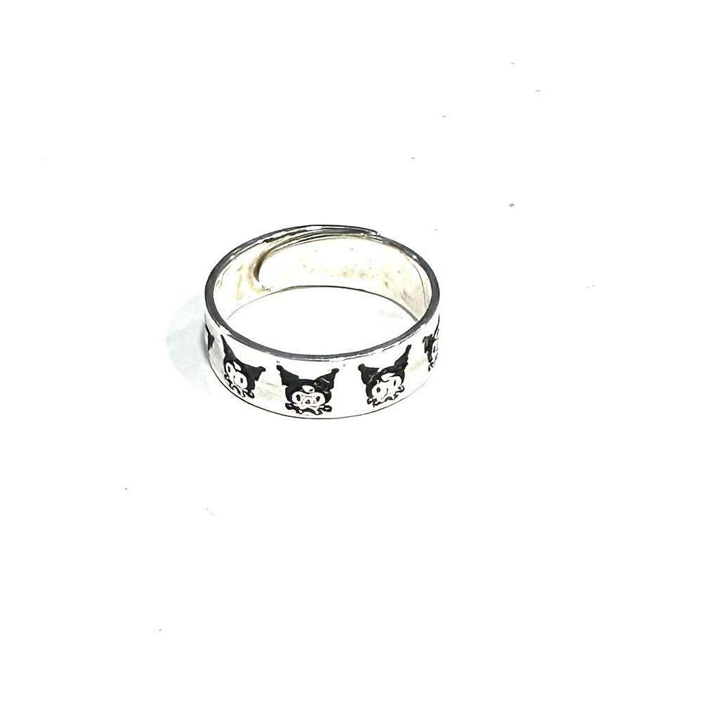 SANRIO ANILLO EXPRESSIONS KUROMI - PLATA