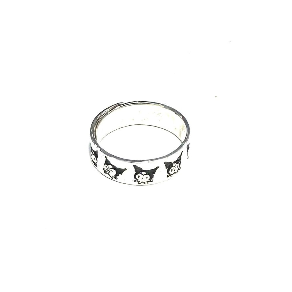 SANRIO ANILLO EXPRESSIONS KUROMI - PLATA