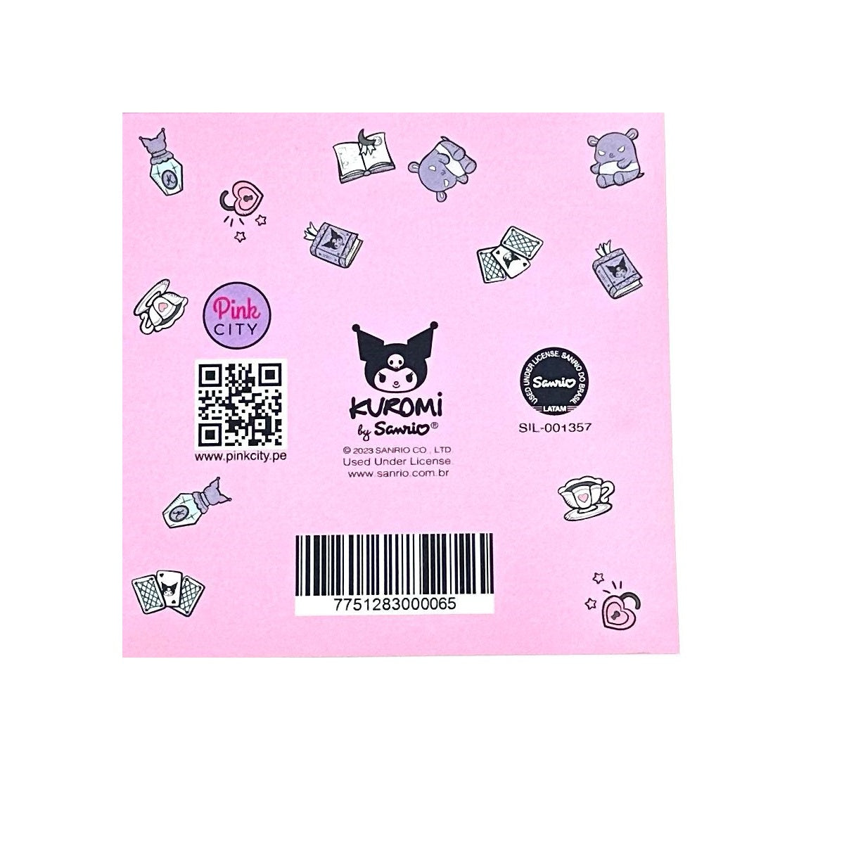 SANRIO BLOCK DE NOTAS 70H FUTURE KUROMI - ROSADO