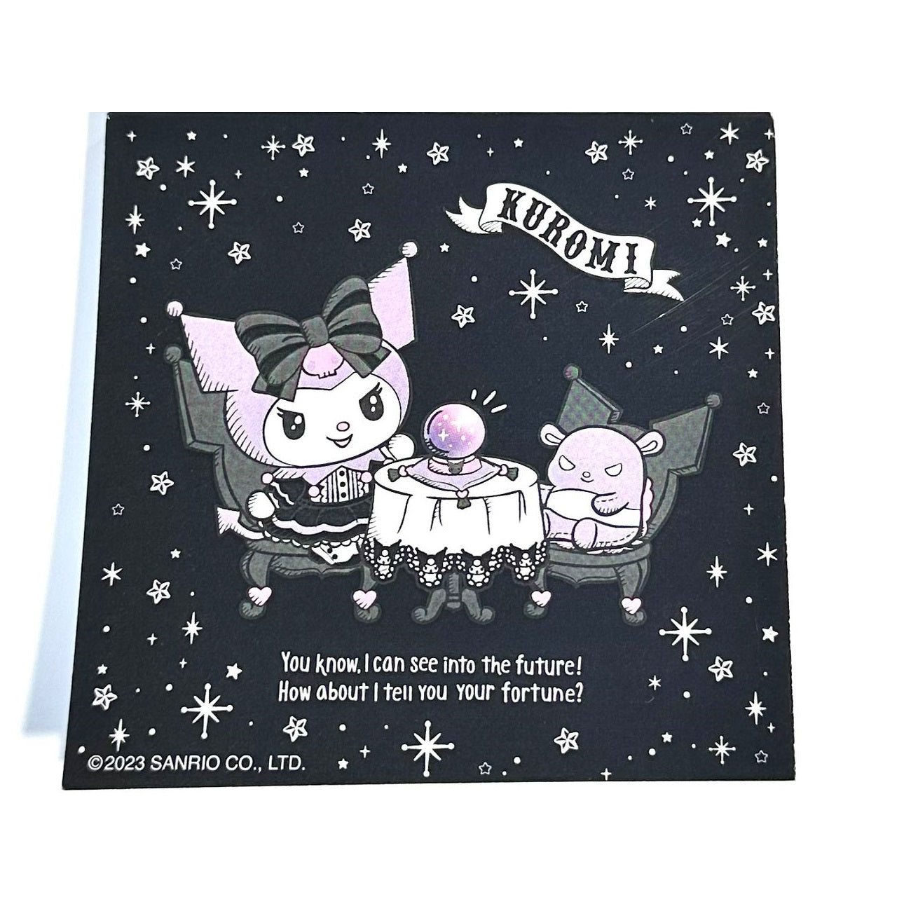 SANRIO BLOCK DE NOTAS 70H FORTUNE KUROMI - NEGRO