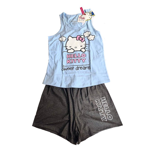 SANRIO PIJAMA PARA ADULTO COJUNTO - CELESTE
