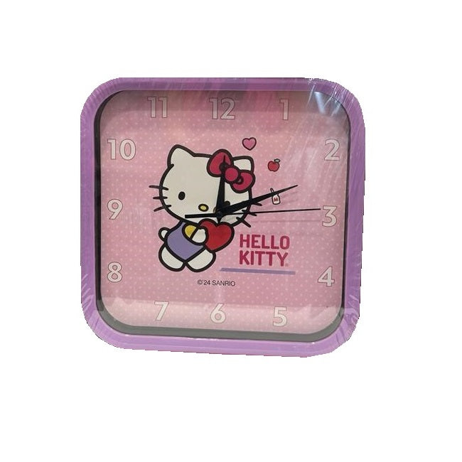 SANRIO RELOJ DE PARED HELLO KITTY LILA Pink City