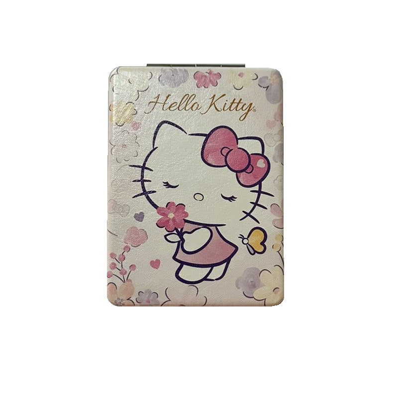 SANRIO ESPEJO DE CARTERA FLEUR HELLO KITTY - LILA
