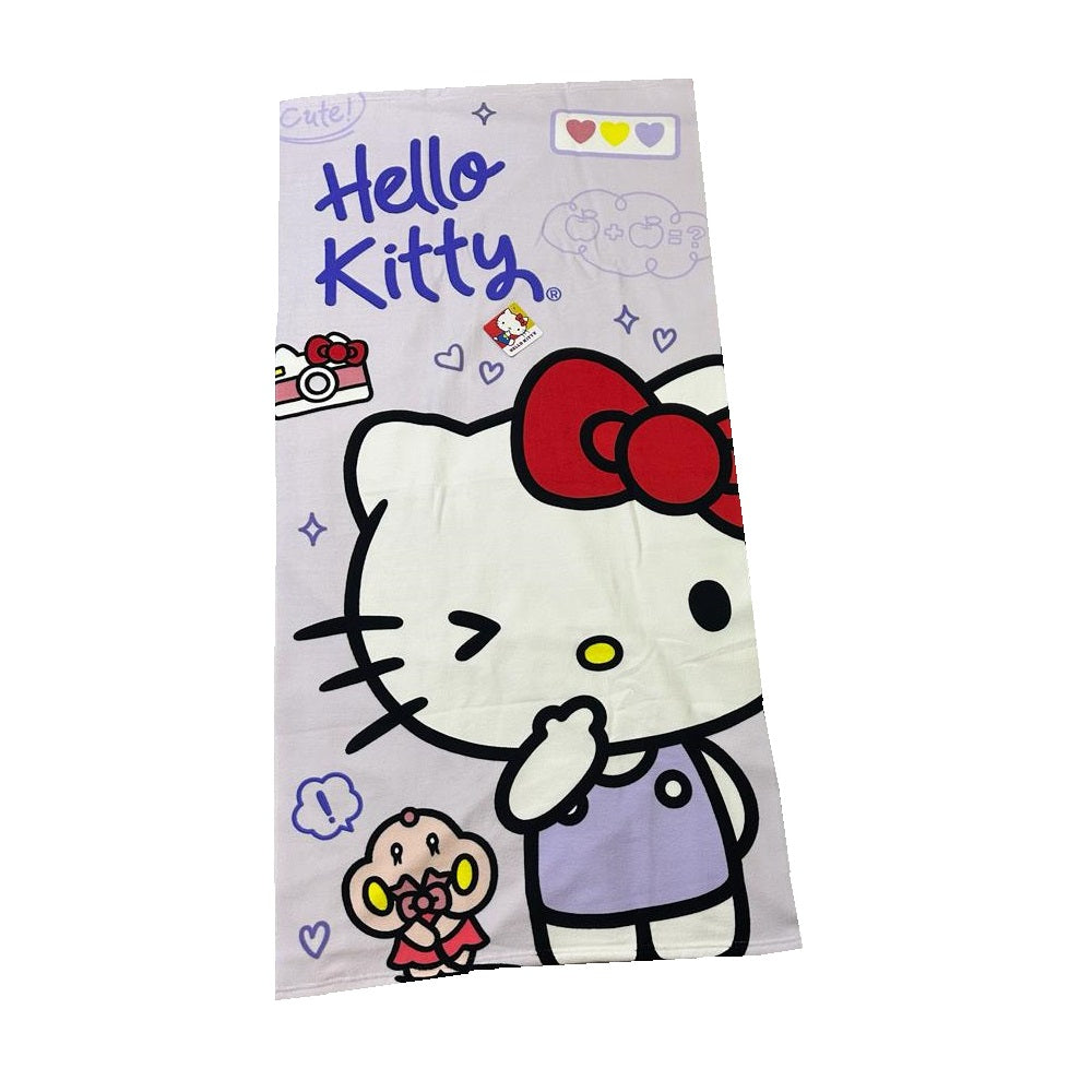 SANRIO TOALLA DE BAÑO O PLAYA BACK TO SCHOOL HELLO KITTY - MULTICOLOR