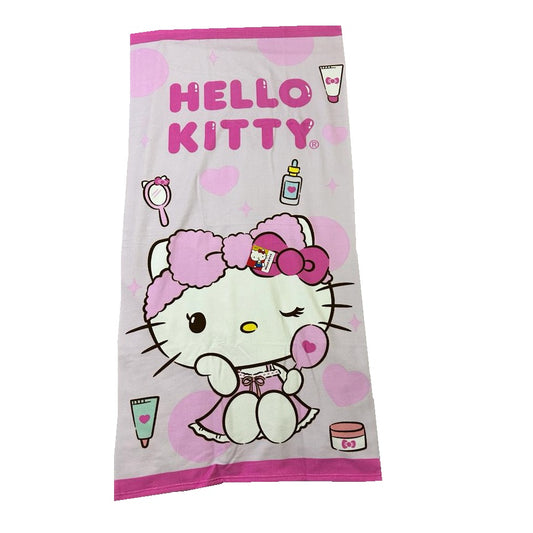 SANRIO TOALLA DE BAÑO O PLAYA  SKIN CARE HELLO KITTY - MULTICOLOR