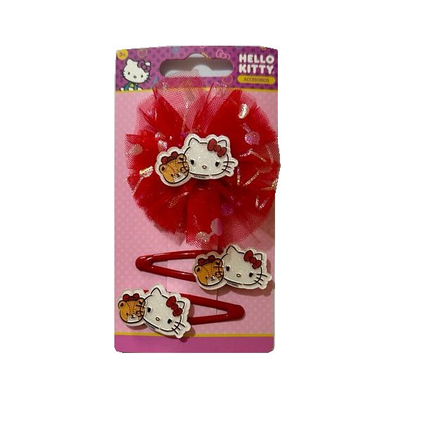 SANRIO GANCHO CABELLO HELLO KITTY - ROJO