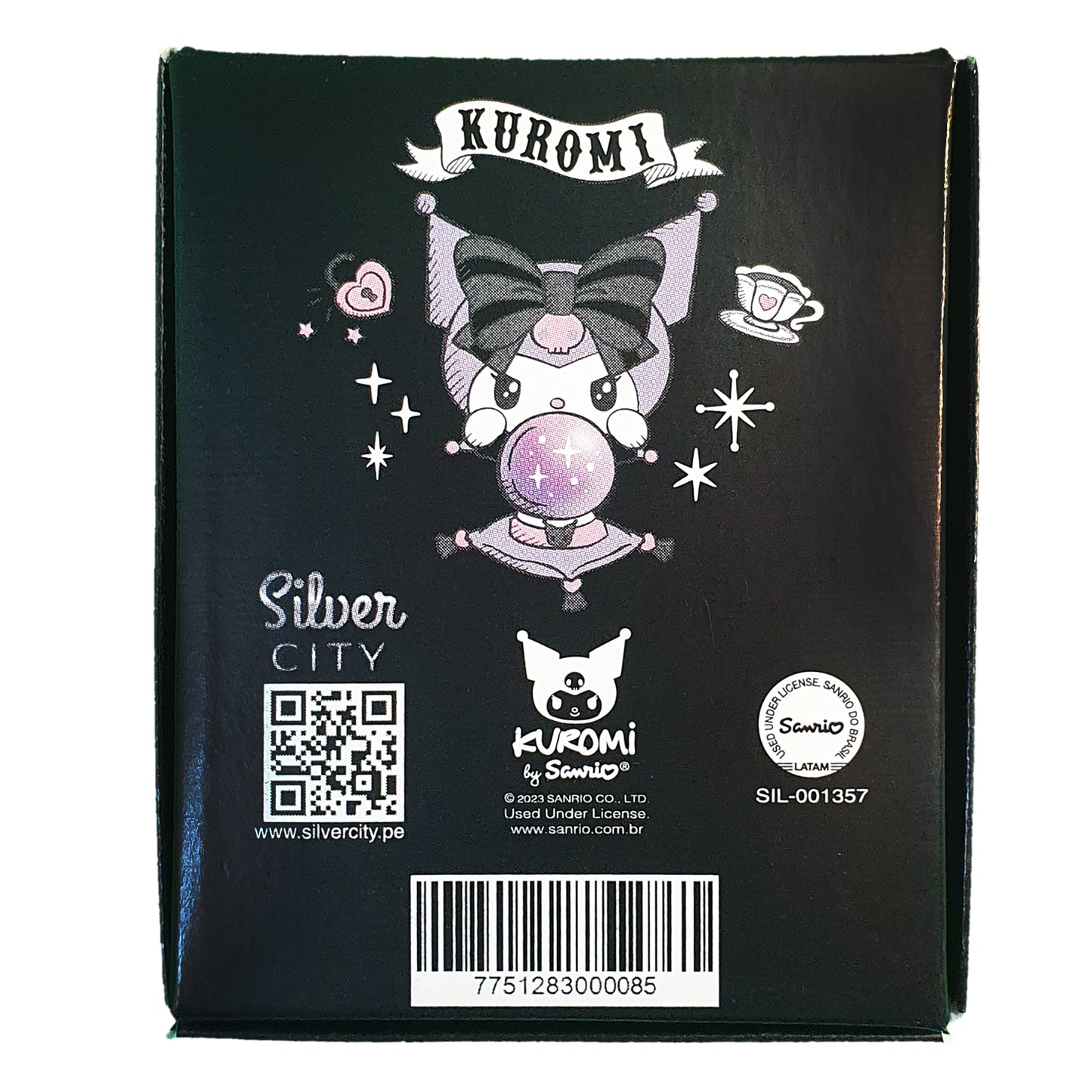 SANRIO ANILLO EXPRESSIONS KUROMI - PLATA