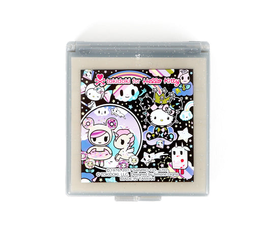 TOKIDOKI ESPEJO COMPACTO COSMIC HELLO KITTY - NEGRO