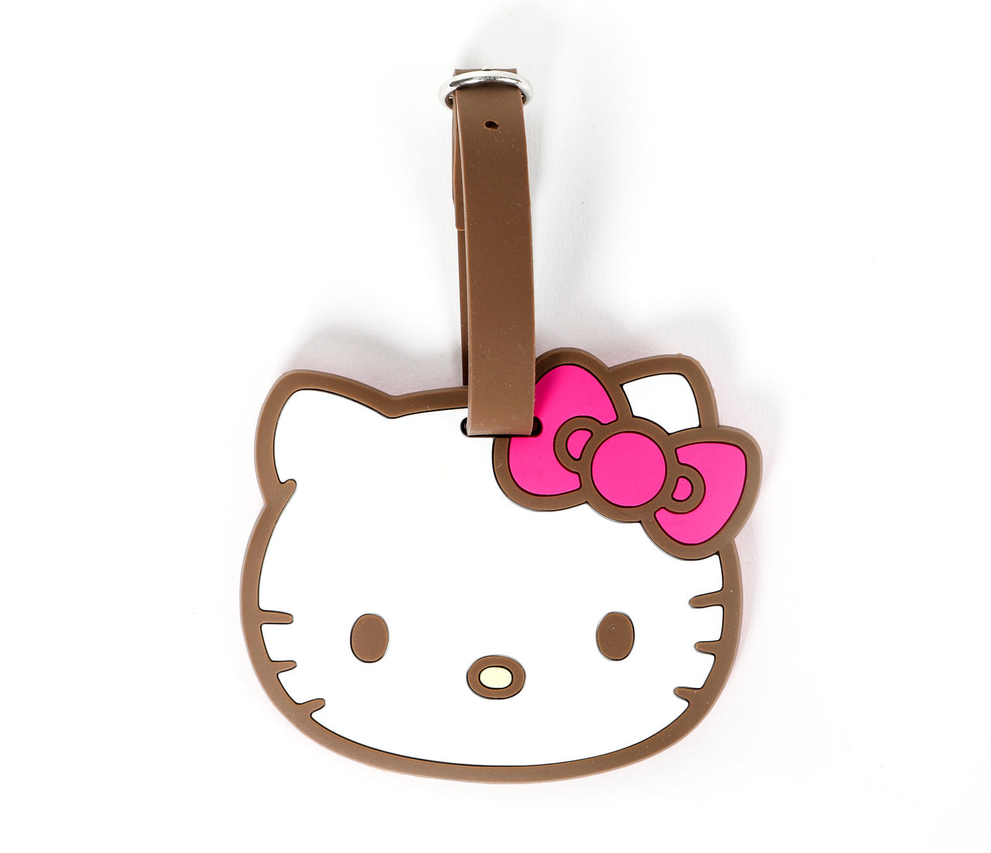 SANRIO ETIQUETA DE EQUIPAJE BROWN HELLO KITTY - BLANCO