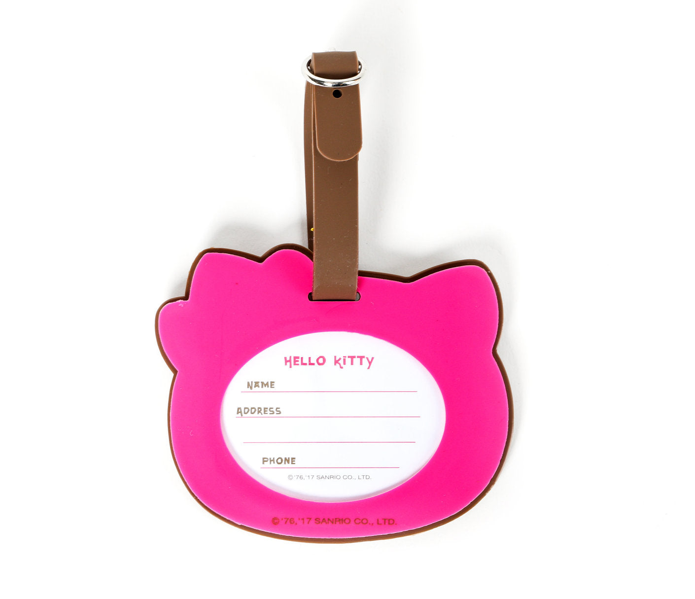 SANRIO ETIQUETA DE EQUIPAJE BROWN HELLO KITTY - BLANCO