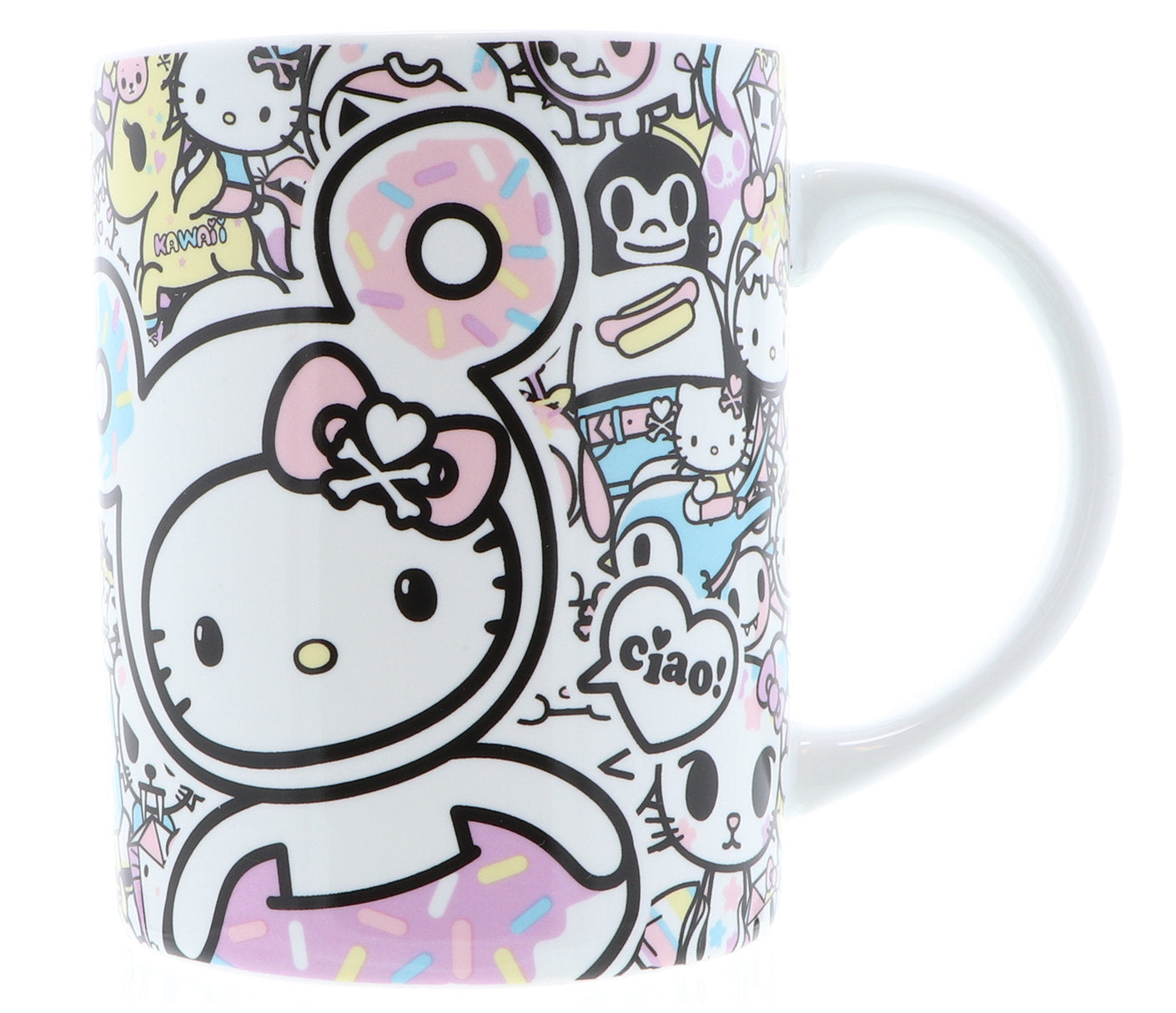 TOKIDOKI TAZA MUG CERAMICO HELLO KITTY - MULTICOLOR