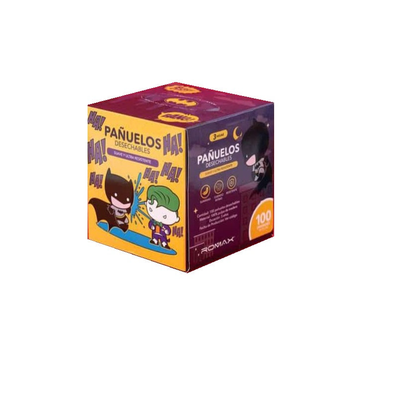 DC COMICS PAÑUELOS DESECHABLES BATMAN BABY - MULTICOLOR