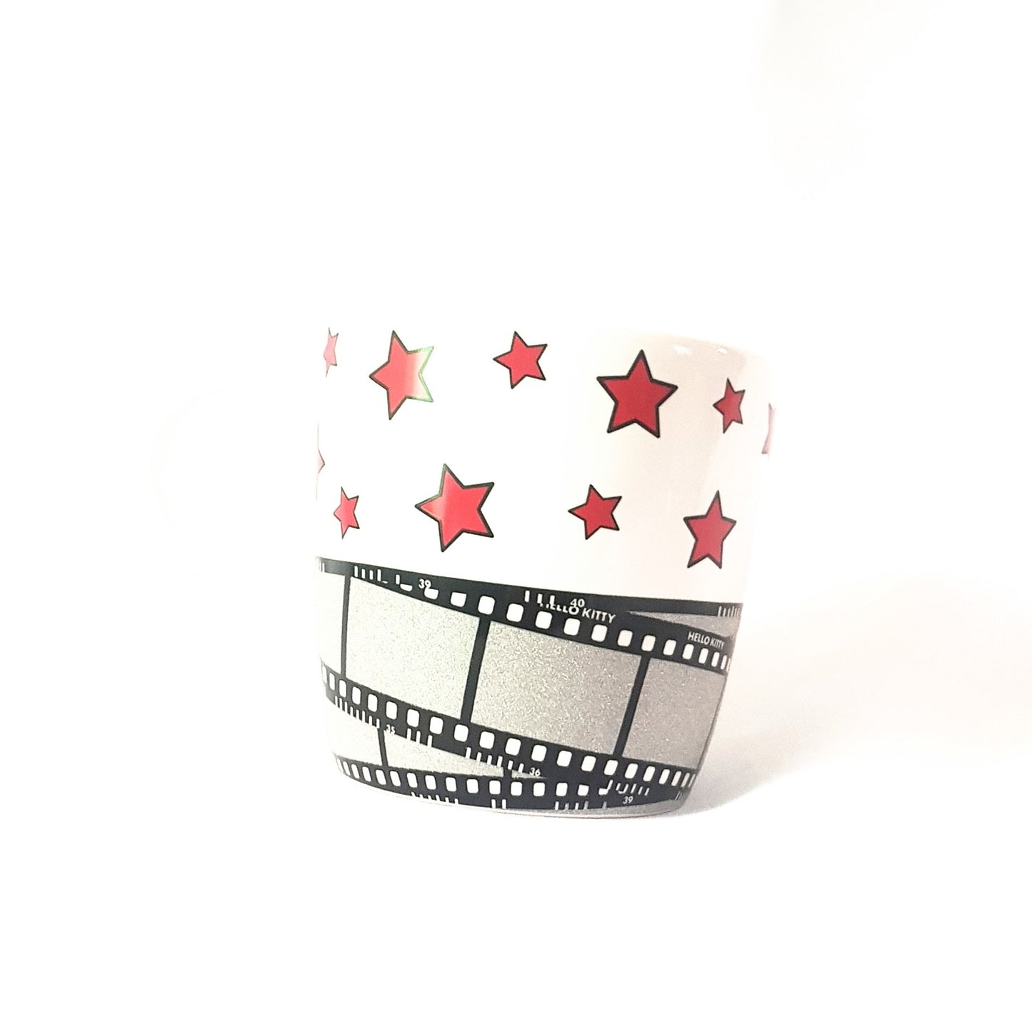 SANRIO TAZA MUG CERAMICO STARS HOLLYWOOD HELLO KITTY - BLANCO