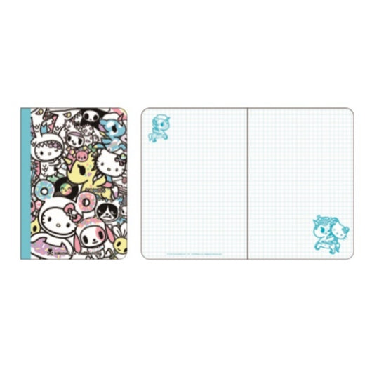 TOKIDOKI CUADERNO B6 HELLO KITTY - CELESTE