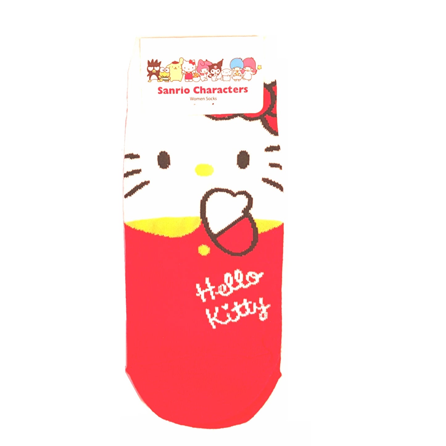 SANRIO MEDIAS PARA ADULTO HELLO KITTY - ROJO