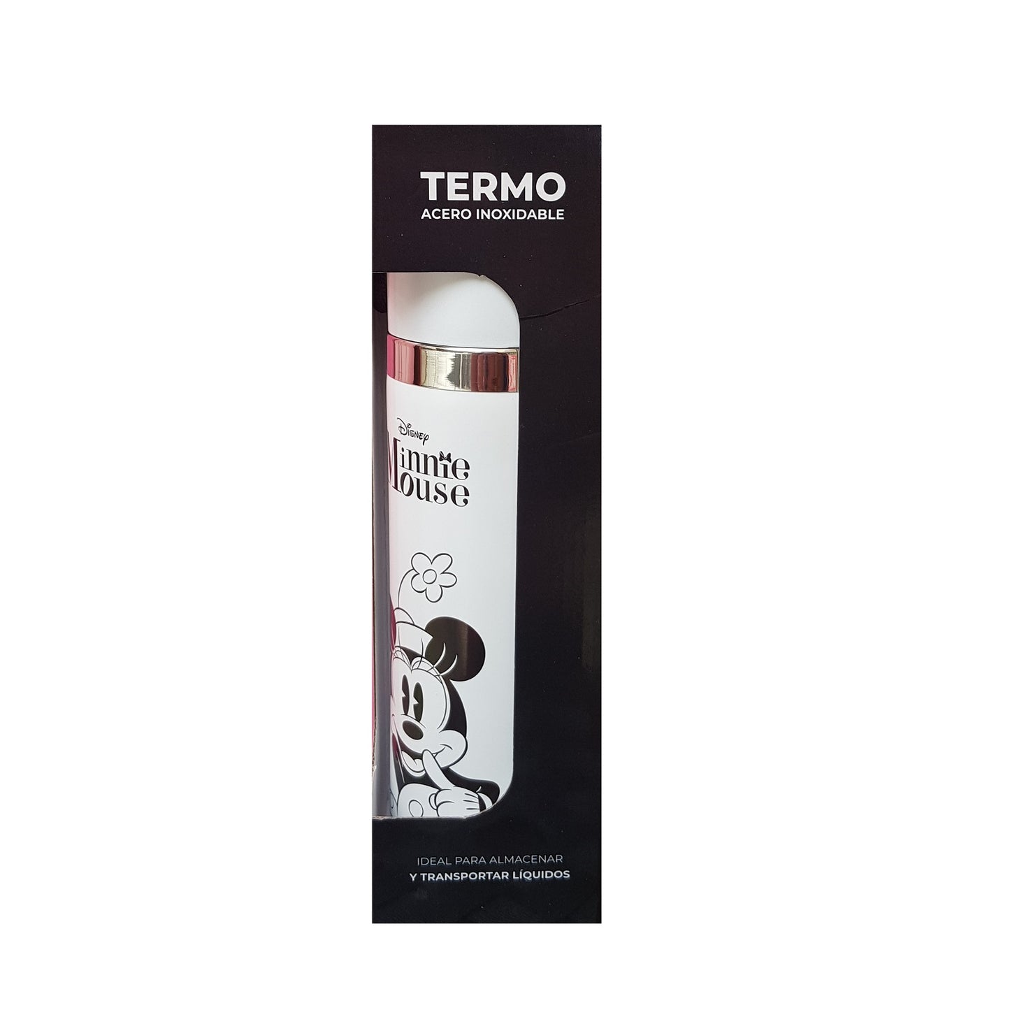 DISNEY TERMO ACERO INOXIDABLE 500 ML MINNIE MOUSE - BLANCO