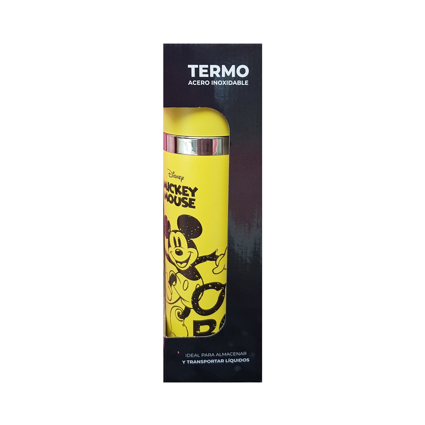 DISNEY TERMO ACERO INOXIDABLE 500 ML MICKEY MOUSE - AMARILLO