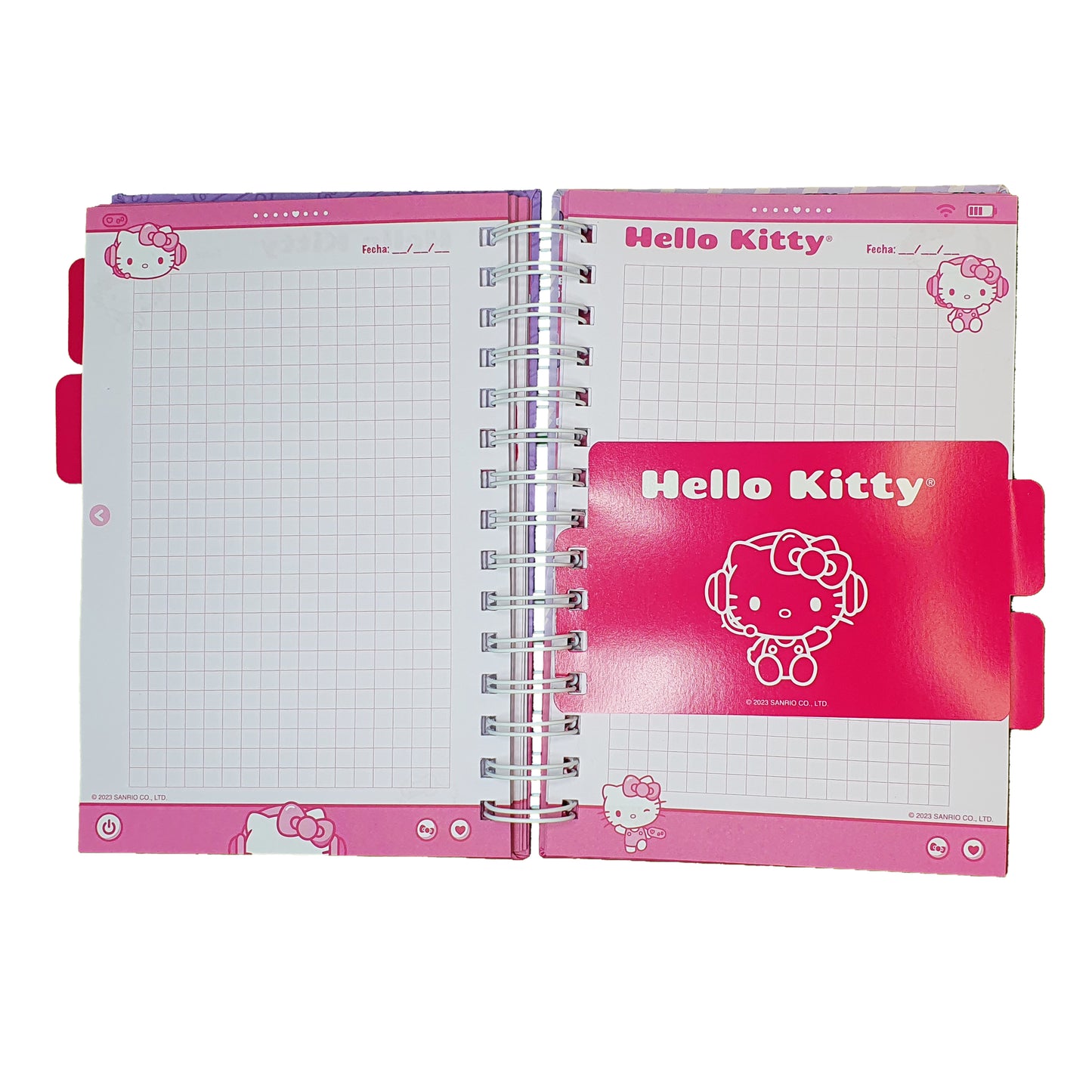 SANRIO CUADERNO A5 160H CUADRICULADO KAWAII GIRL HELLO KITTY - MULTICOLOR