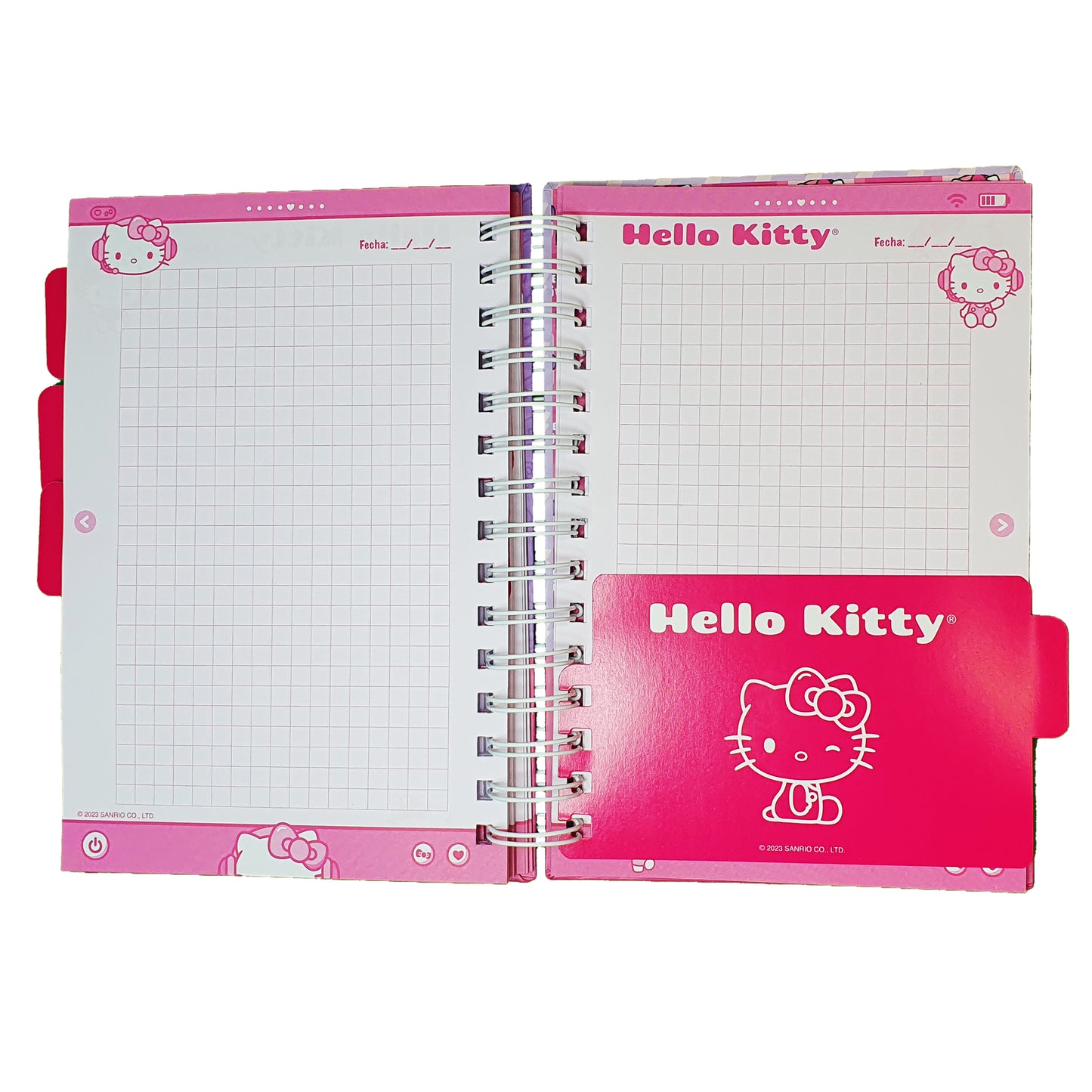 SANRIO CUADERNO A5 160H CUADRICULADO KAWAII GIRL HELLO KITTY - MULTICOLOR