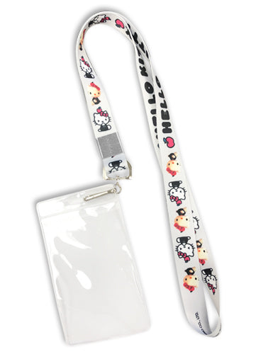 SANRIO LANYARD WHITE HELLO KITTY - BLANCO