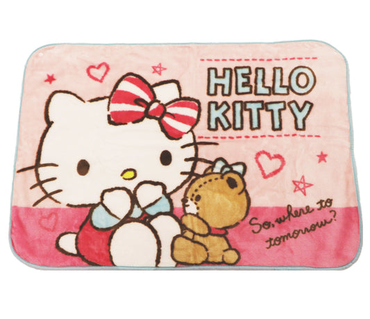 SANRIO MANTA COBIJA PINK HELLO KITTY - ROSADO