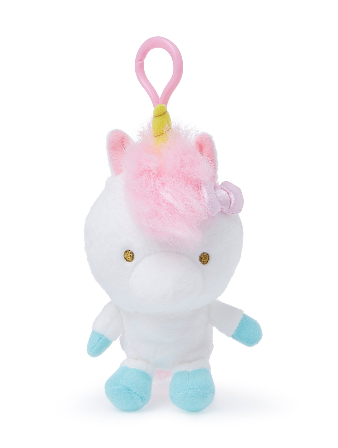 SANRIO LLAVERO MASCOT CLIP ON REVERSIBLE UNICORNIO HELLO KITTY - BLANCO