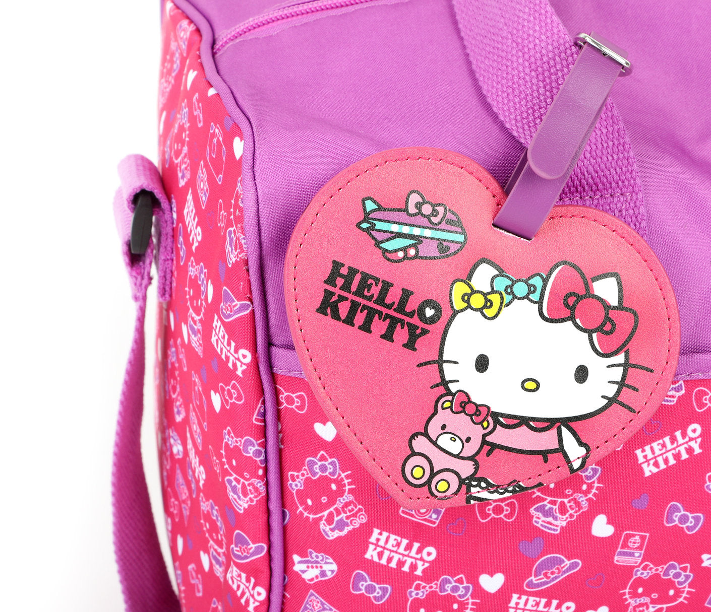 SANRIO ETIQUETA DE EQUIPAJE ROAD TRIP HELLO KITTY - FUCSIA
