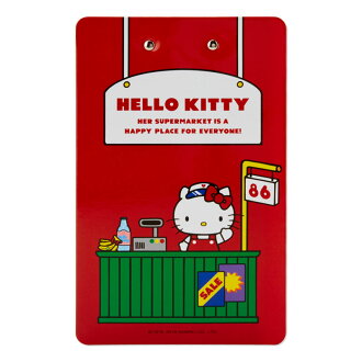 SANRIO CLIPBOARD MEMO PAD BINDER COMPRAS HELLO KITTY - ROJO