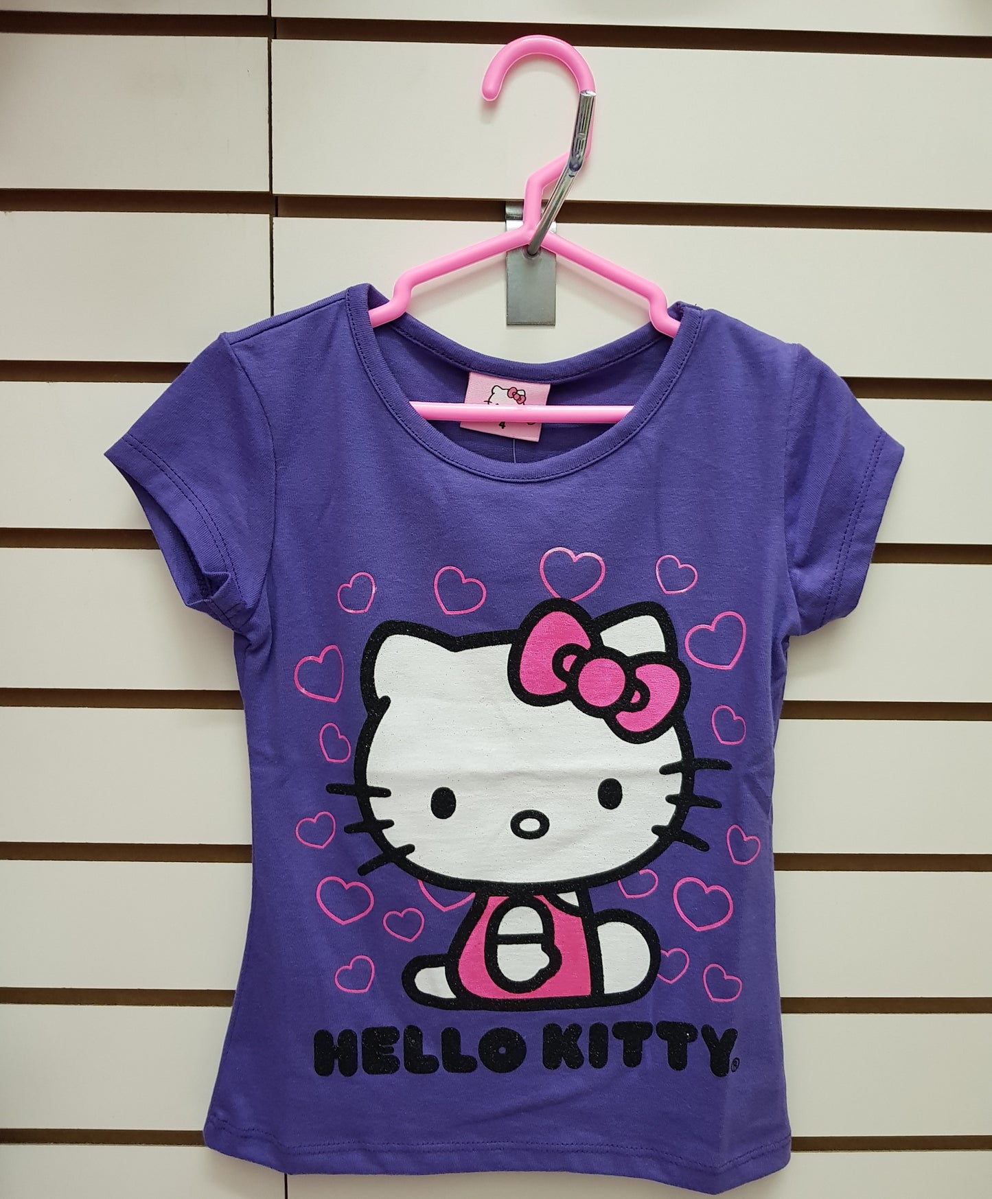 INTERTEX POLO CORAZONES HELLO KITTY - MORADO