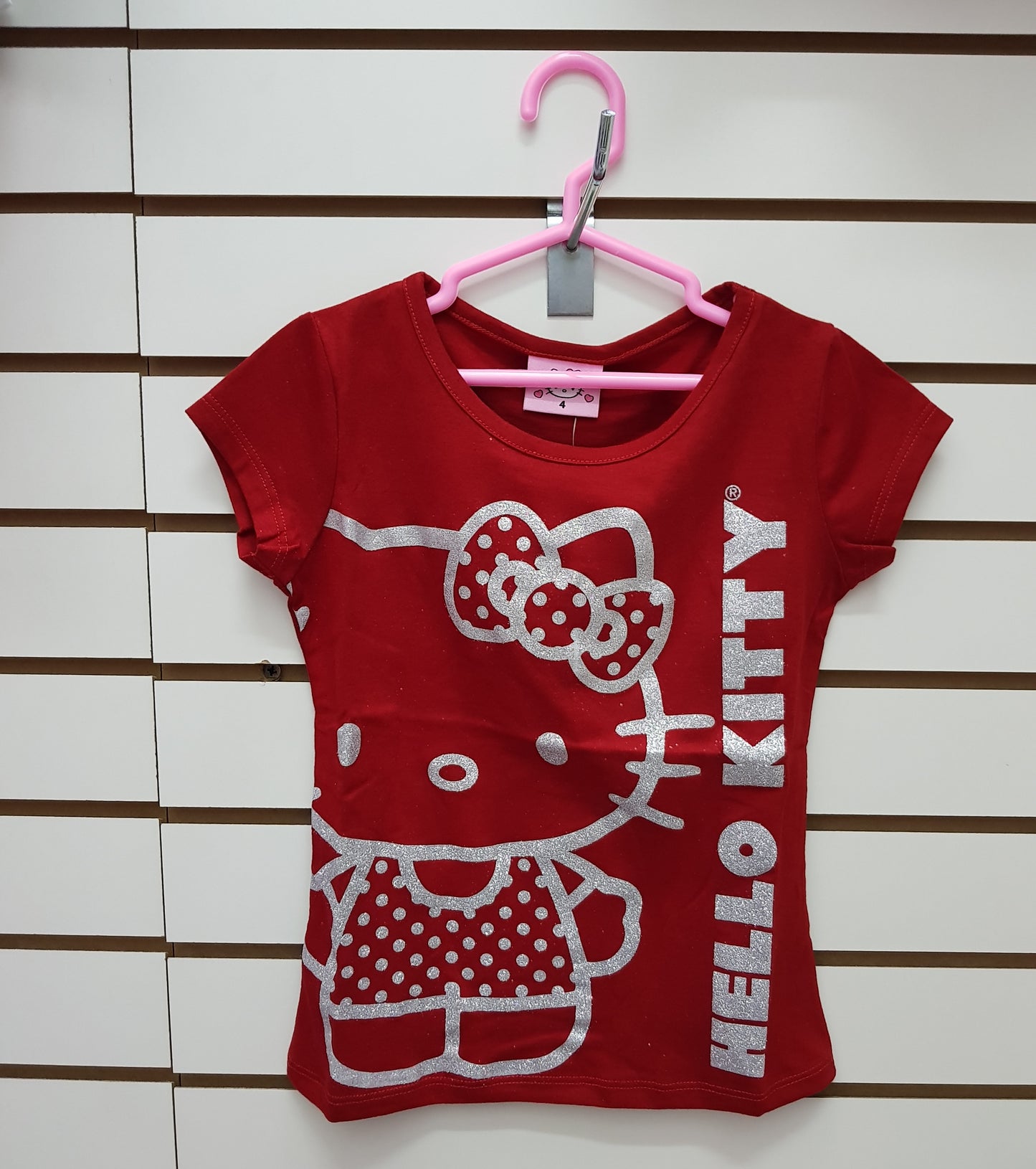 INTERTEX POLO BRILLOS HELLO KITTY - ROJO