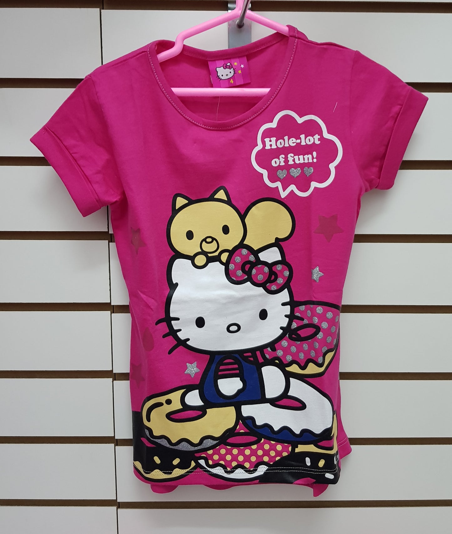 INTERTEX POLO DONUTS HELLO KITTY - FUCSIA