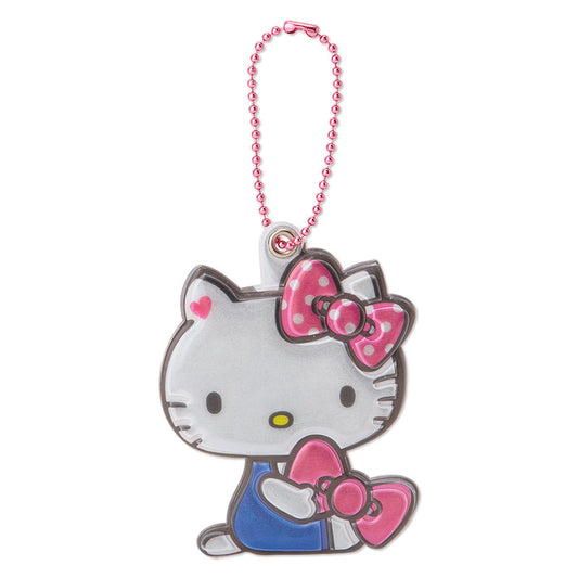 SANRIO LLAVERO ETIQUETA DE NOMBRE REFLECTION HELLO KITTY - ROSADO