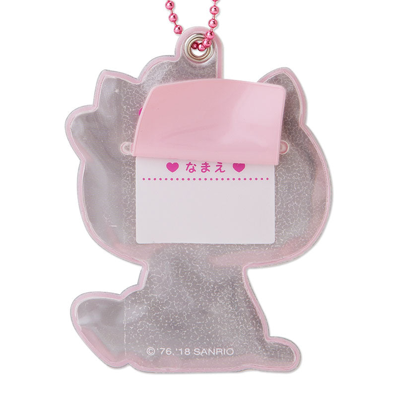 SANRIO LLAVERO ETIQUETA DE NOMBRE REFLECTION HELLO KITTY - ROSADO