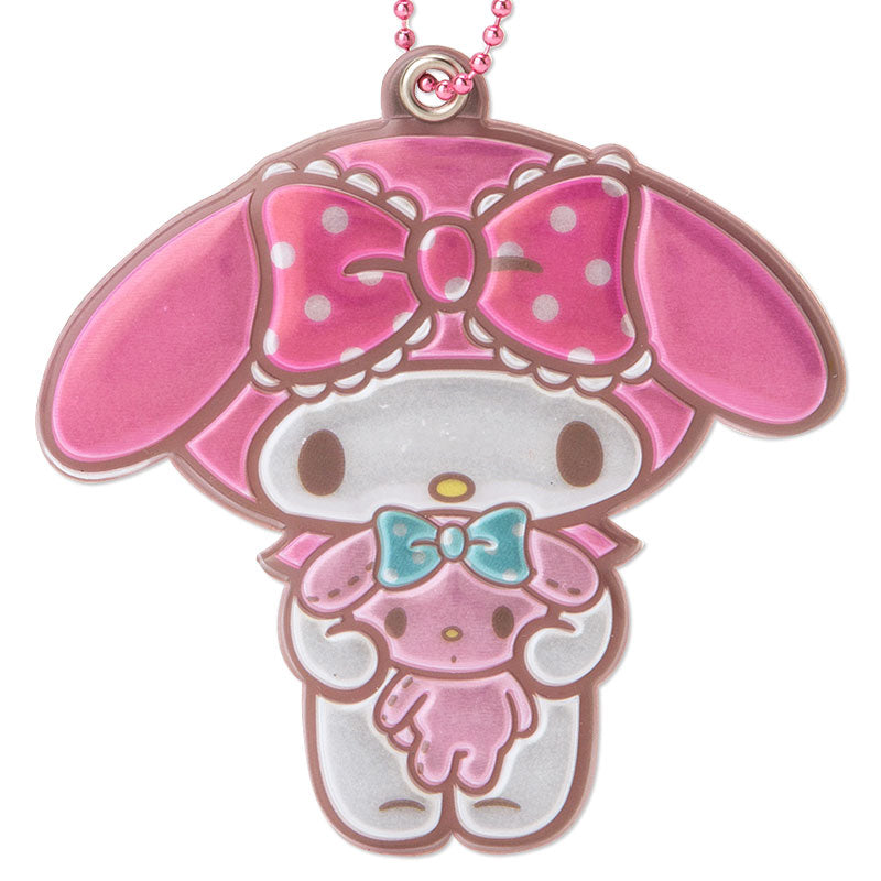 SANRIO LLAVERO ETIQUETA DE NOMBRE REFLECTION MY MELODY - ROSADO