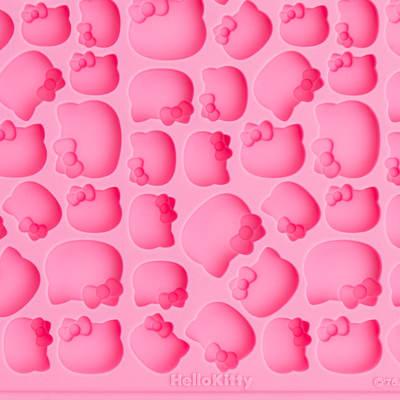 SANRIO BANDEJA MOLDE DE SILICONA PARA HIELO ICE HELLO KITTY - ROSADO
