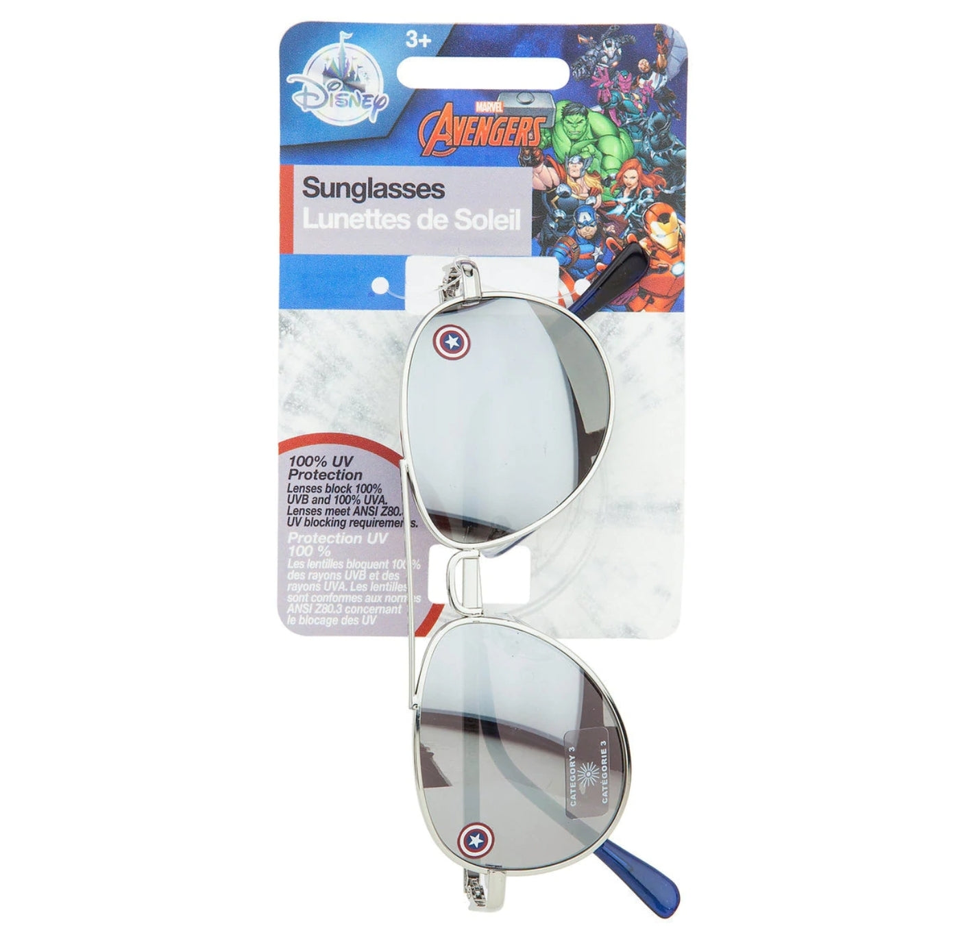 MARVEL LENTES DE SOL DE NIÑOS CAPITAN AMERICA - AZUL
