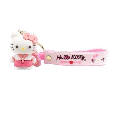 SANRIO LLAVERO 3D HELLO KITTY - ROSADO Y BLANCO