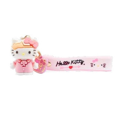 SANRIO LLAVERO 3D HELLO KITTY - ROSADO Y NARANJA